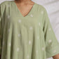 trueBrowns Green Cotton Floral Embroidered Kurta Co-ord Set - Swadesiicart