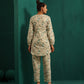 trueBrowns Teal Floral Cotton Printed Short Co-ord Set - Swadesiicart