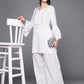 Ahalyaa Women Self Design Pure Cotton Tunic With Palazzos | Swadesiicart
