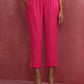 trueBrowns Pink Modal High Slit Kurta Set | Swadesiicart