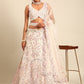 House of Panchhi Cream Net Multi Sequins with heavy Zarkan embroidery Lehenga choli & Dupatta | Swadesiicart