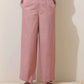 trueBrowns Pink Cotton Linen Co-Ord Set - Swadesiicart