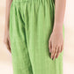 trueBrowns Green Cotton Dobby Sleeveless Kurta Pant Set | Swadesiicart