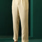 trueBrowns Men's Off White Floral Bunch Muslin Silk Printed Co-ord Set - Swadesiicart