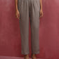 trueBrowns Grey High low Kurta Set | Swadesiicart