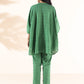 trueBrowns Green Cotton Dobby Oversized Co-ord Set - Swadesiicart