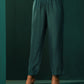 trueBrowns Teal Silk Handkerchief Kurta Pant Set | Swadesiicart