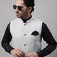 Even Apparels Men's Grey Pure Wool Nehru Jacket | Swadesiicart
