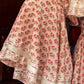 Pomcha Jaipur Peach Hand Block Cotton Sharara Set | Swadesiicart
