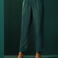 trueBrowns Blue Teal Silk Kurta Jacket Set | Swadesiicart
