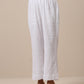 trueBrowns Gauze White Short Co-Ord Set - Swadesiicart