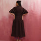 trueBrowns Cola Cotton Dobby Pleated Kurta Set | Swadesiicart