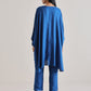 trueBrowns Ink Blue Oversized Round Co-Ord Set - Swadesiicart