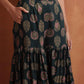 trueBrowns Green Foil Print Sharara Set | Swadesiicart