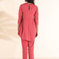 trueBrowns Pink Cotton Dobby Co-ord Set - Swadesiicart