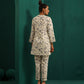 trueBrowns Blue Floral Cotton Printed Relaxed Co-ord Set - Swadesiicart
