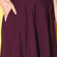 Ahalyaa Women Burgundy Top With Skirt & With Jacket | Swadesiicart