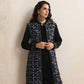 trueBrowns Black Kashmiri Woollen Jacket 3pc Set | Swadesiicart