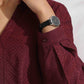 trueBrowns Maroon Dobby Co-ord Set - Swadesiicart