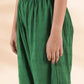 trueBrowns Green Cotton Dobby Relaxed Co-ord Set - Swadesiicart