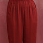 trueBrowns Maroon Modal V Neck Kurta Co-ord Set - Swadesiicart