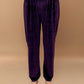 trueBrowns Wine Velvet Embroidered Kurta Set | Swadesiicart