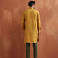 trueBrowns Men's Mustard Cotton Kurta | Swadesiicart
