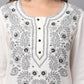 NOZ2TOZ Women's White Chinkankari Printed Kurta Set - Swadesiicart