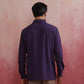 trueBrowns Men's Purple Cotton Shirt | Swadesiicart