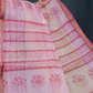 Yellow And Pink Colour Block Print Pure Kota Cotton Saree By Gayathri Reddy Designer Studio | Swadesiicart