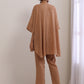 trueBrowns Beige Dobby Boxy Fit High-Low Co-Ord Set - Swadesiicart