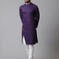 Even Apparels Purple Sherwani Kurta With Asymetrical Cut | Swadesiicart