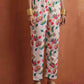 trueBrowns Off White Print Anarkali Kurta Co-ord Set - Swadesiicart