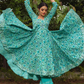Pomcha Jaipur Morni Hand Block Cotton Anarkali Set | Swadesiicart