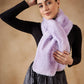 InWeave Women's Light Mauve Faux Fur Neck Warmer - Swadesiicart