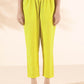 trueBrowns Lime Cotton Ikat Kurta Pant Set | Swadesiicart