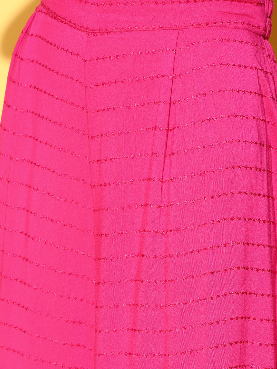 InWeave Fuchsia Backless Kurta Sharara Set - Swadesiicart