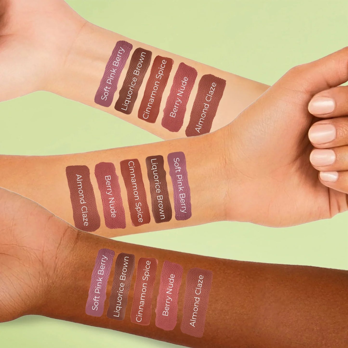 Herb Enriched Matte Liquid Lipstick Kit- Set of 5