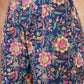 InWeave Women's Blue Green Pink Floral Print Flared Kurta Pant Set - Swadesiicart