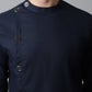 Indian Clothing Even Apparels Blue Sherwani Kurta With Asymetrical Cut | Swadesiicart