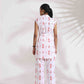 trueBrowns White Cotton Print Tie-up Top & Pants Co-ord Set - Swadesiicart