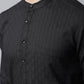 Even Apparels Black Long Kurta With Band Collar | Swadesiicart