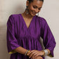 trueBrowns Purple Silk Anarkali Flared Kurta Set | Swadesiicart
