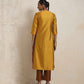 trueBrowns Gold Silk Kurta Set | Swadesiicart