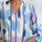 trueBrowns Blue Ikat Print Muslin Kurta Set | Swadesiicart