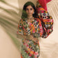 trueBrowns Cola Pink Muslin Ikat Saree | Swadesiicart