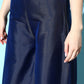 InWeave Women's Blue Banarasi Halter Kurta Set - Swadesiicart