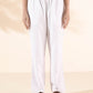 trueBrowns White Cotton Shirt Co-ord Set - Swadesiicart