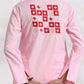 trueBrowns Pink Cotton Embroidered Kurta Set | Swadesiicart