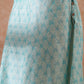 InWeave Women's Powder Blue Jacquard Halter Kurta Set W Powder Blue Or Dupatta - Swadesiicart